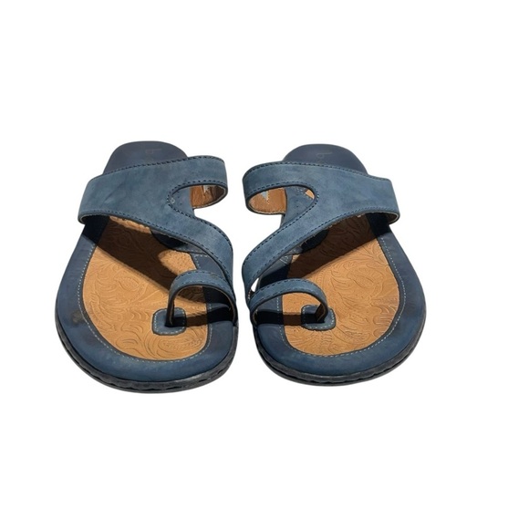 B.O.C. Born toe ring Sandals Laurina Slip On Shoes Blue size 9M - Picture 3 of 10